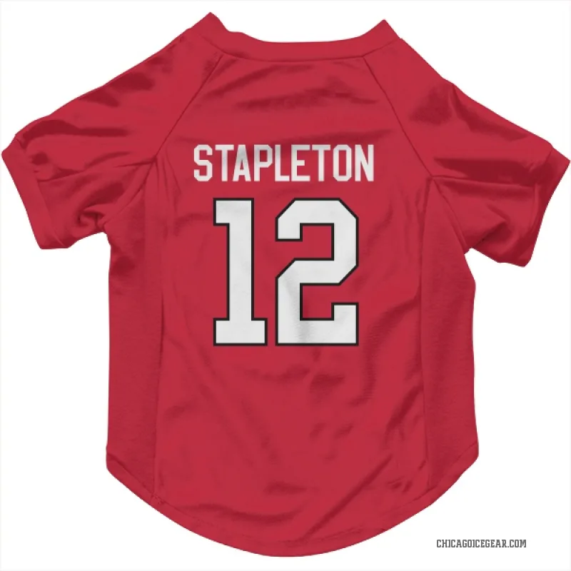 Pat Stapleton  Red Chicago Blackhawks  Cat & Dog Pet Jersey