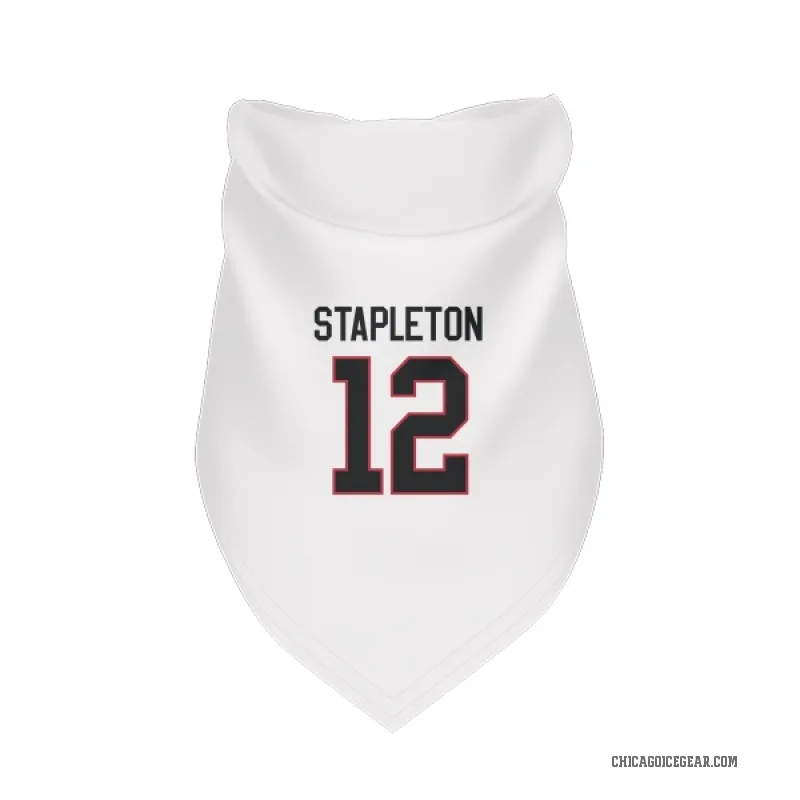 Pat Stapleton  White Chicago Blackhawks  Cat & Dog Pet Bandana