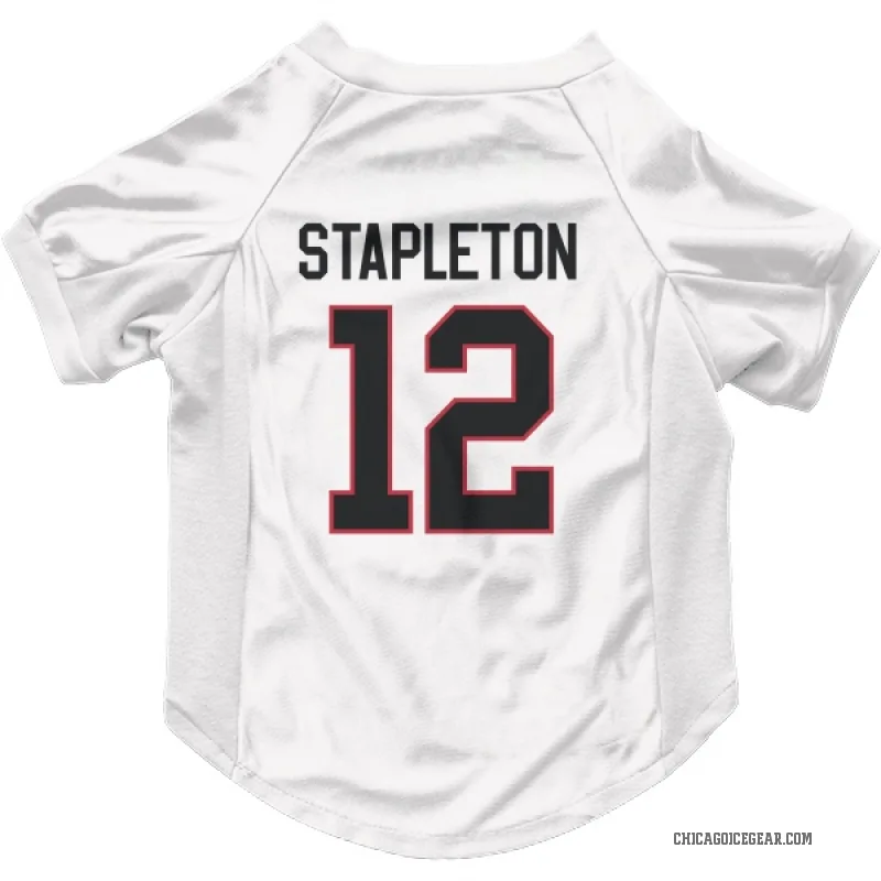 Pat Stapleton  White Chicago Blackhawks  Cat & Dog Pet Jersey