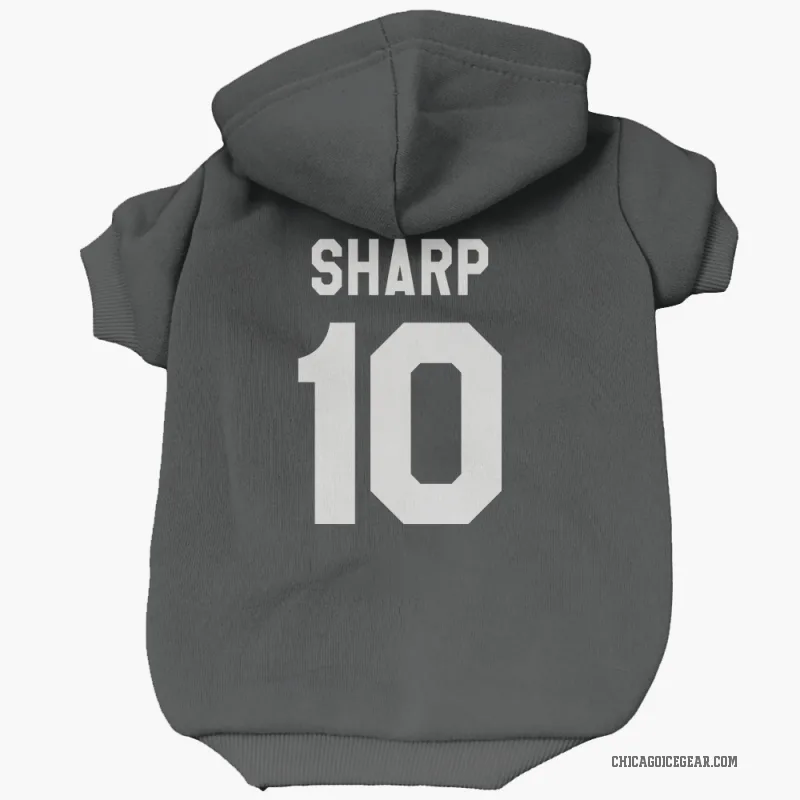 Patrick Sharp  Black White Chicago Blackhawks  Cat & Dog Pet Hoodie