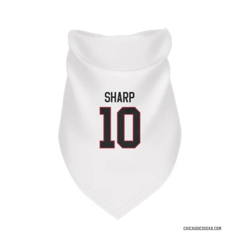 Patrick Sharp  White Chicago Blackhawks  Cat & Dog Pet Bandana
