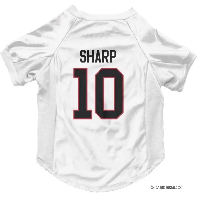 Patrick Sharp  White Chicago Blackhawks  Cat & Dog Pet Jersey