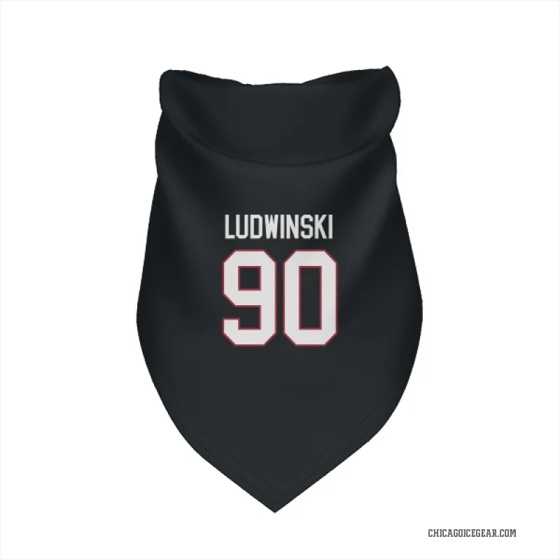 Paul Ludwinski  Black Chicago Blackhawks  Cat & Dog Pet Bandana