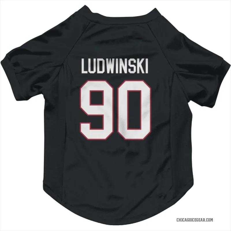 Paul Ludwinski  Black Chicago Blackhawks  Cat & Dog Pet Jersey
