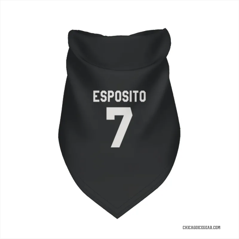 Phil Esposito  Black White Chicago Blackhawks  Cat & Dog Pet Bandana