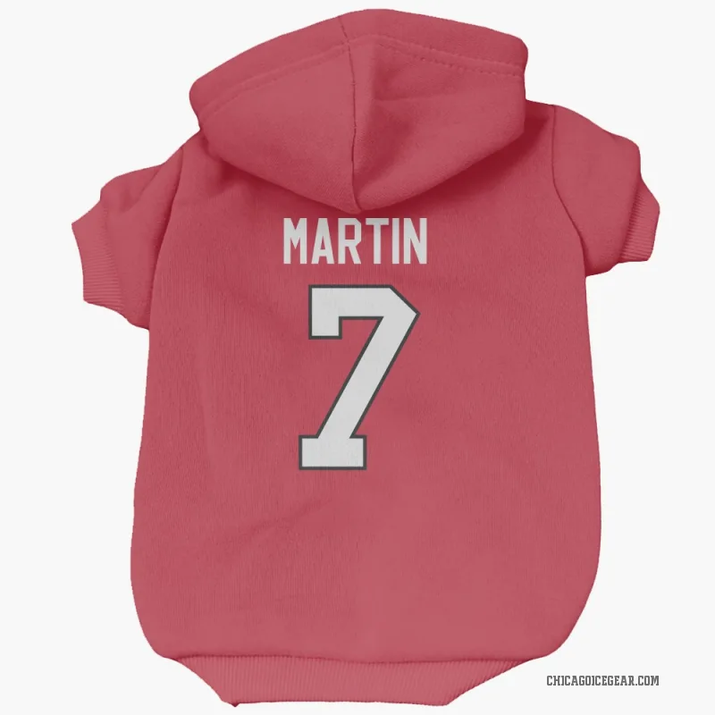 Pit Martin  Red Chicago Blackhawks  Cat & Dog Pet Hoodie