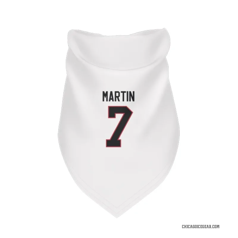 Pit Martin  White Chicago Blackhawks  Cat & Dog Pet Bandana