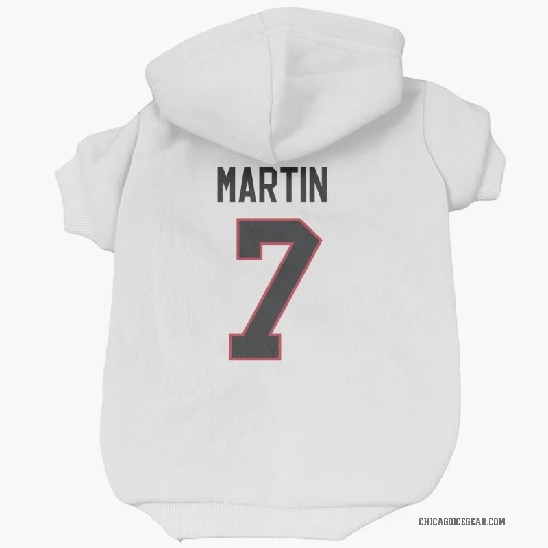 Pit Martin  White Chicago Blackhawks  Cat & Dog Pet Hoodie