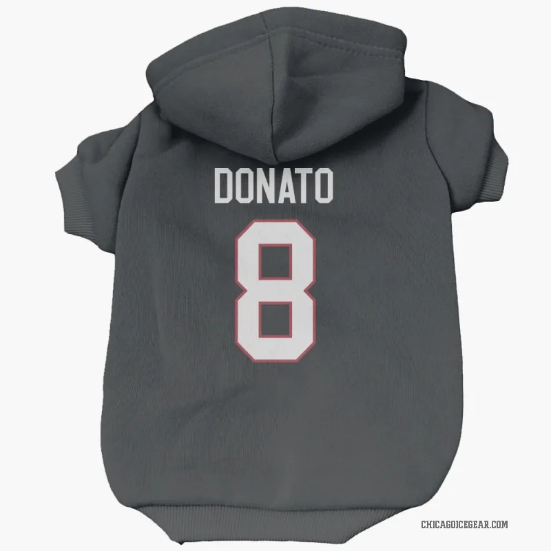 Ryan Donato  Black Chicago Blackhawks  Cat & Dog Pet Hoodie