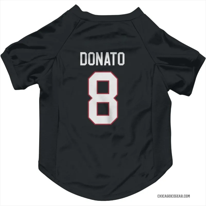 Ryan Donato  Black Chicago Blackhawks  Cat & Dog Pet Jersey