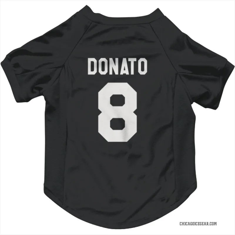 Ryan Donato  Black White Chicago Blackhawks  Cat & Dog Pet Jersey