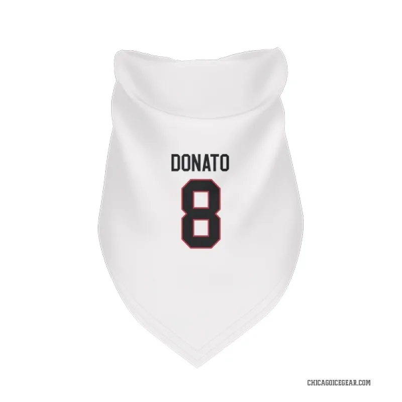 Ryan Donato  White Chicago Blackhawks  Cat & Dog Pet Bandana