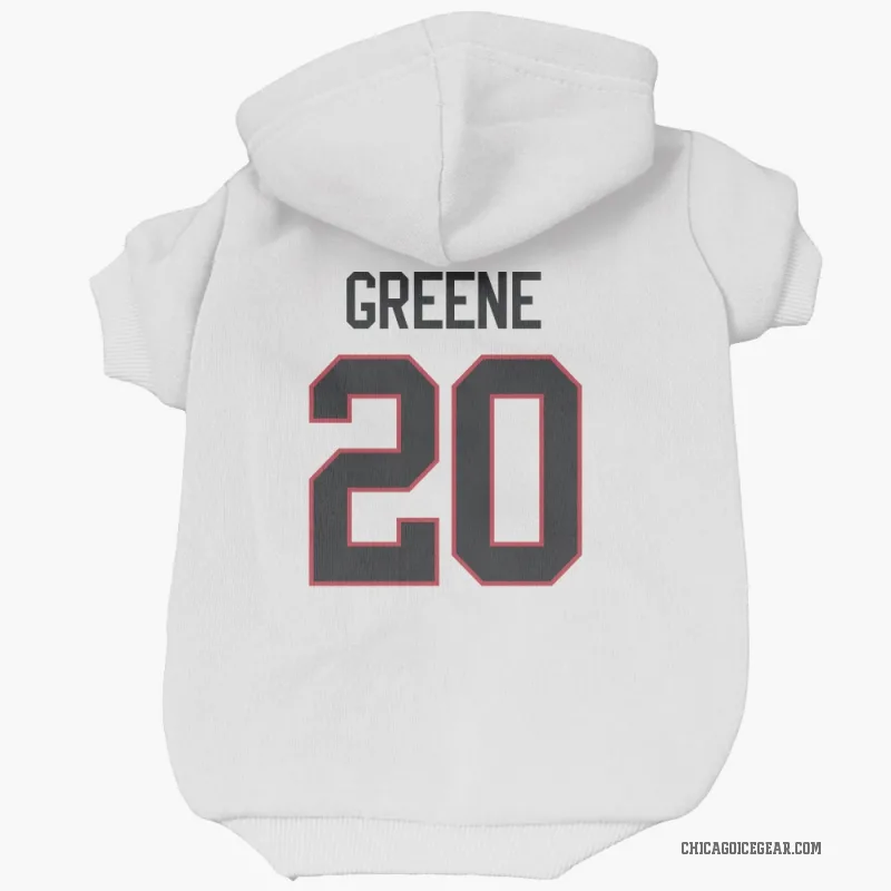 Ryan Greene  White Chicago Blackhawks  Cat & Dog Pet Hoodie