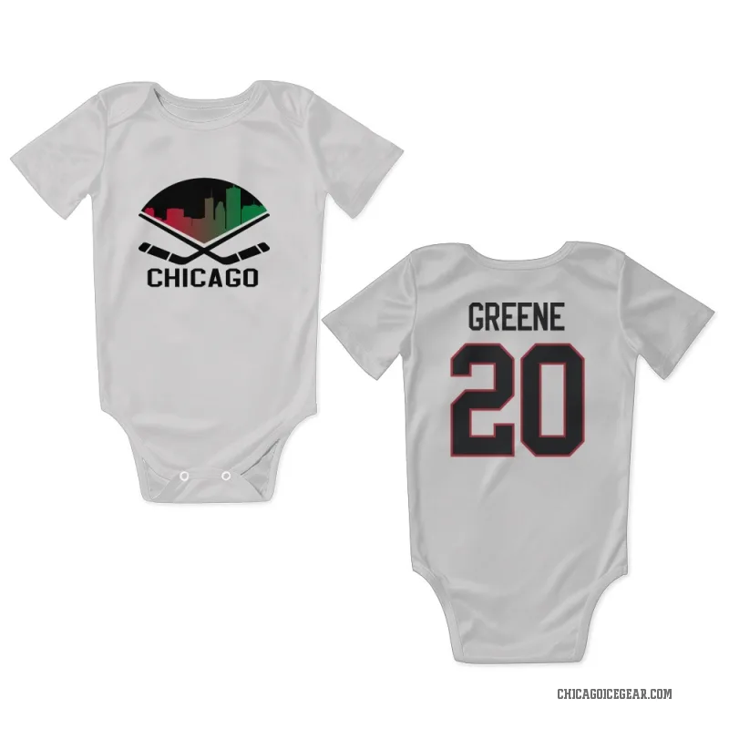 Ryan Greene  White Chicago Blackhawks  Newborn & Infant Bodysuit