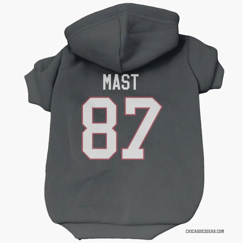 Ryan Mast  Black Chicago Blackhawks  Cat & Dog Pet Hoodie