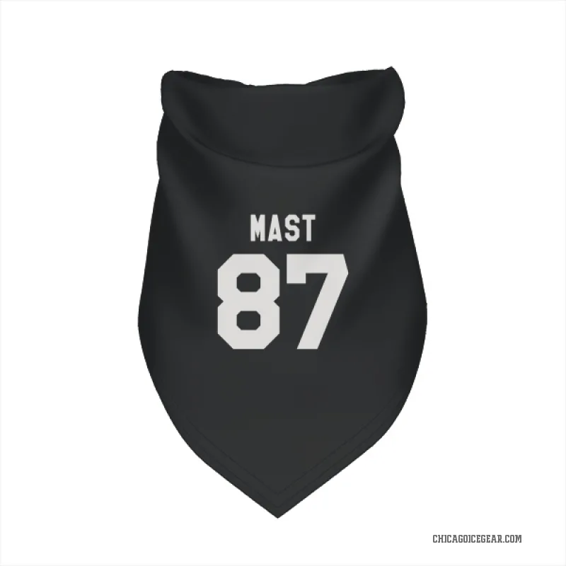 Ryan Mast  Black White Chicago Blackhawks  Cat & Dog Pet Bandana