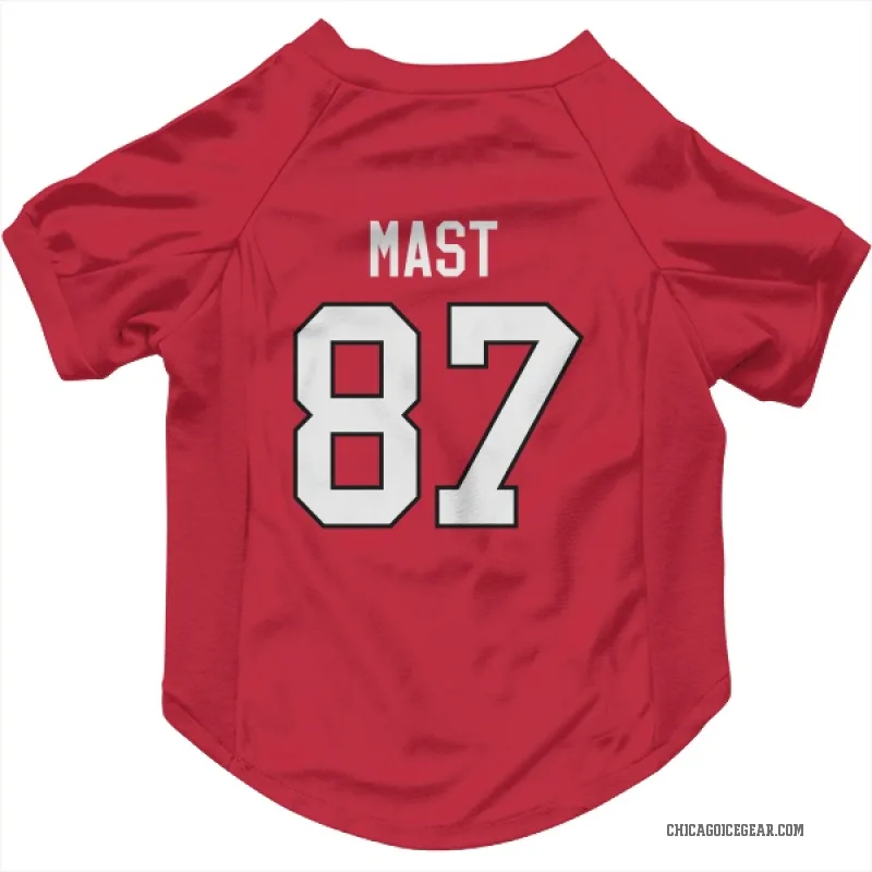 Ryan Mast  Red Chicago Blackhawks  Cat & Dog Pet Jersey