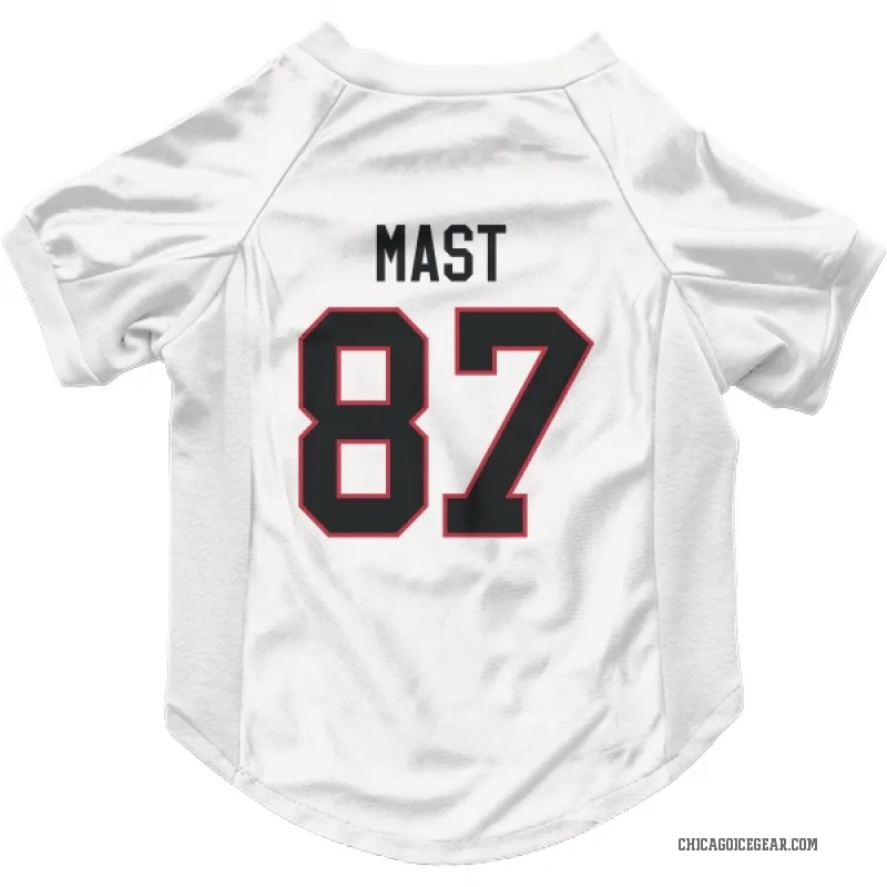 Ryan Mast  White Chicago Blackhawks  Cat & Dog Pet Jersey