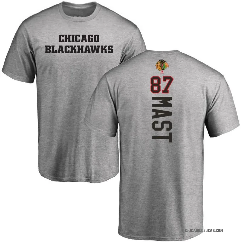 Ryan Mast Youth Ash Chicago Blackhawks Backer T-Shirt -