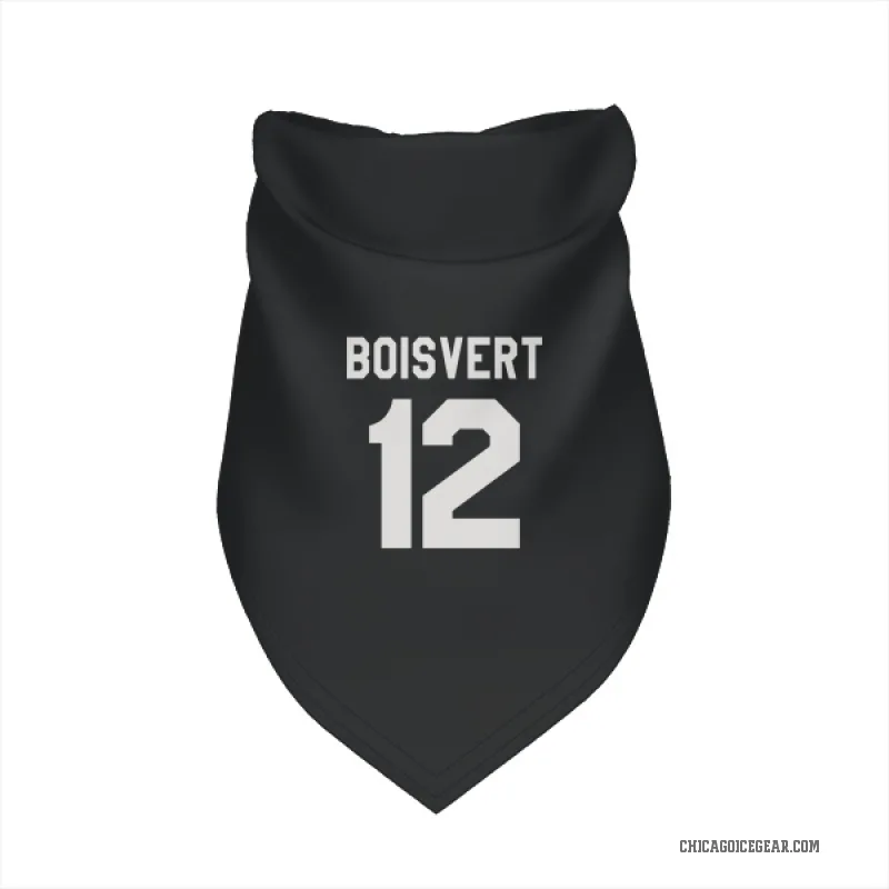 Sacha Boisvert  Black White Chicago Blackhawks  Cat & Dog Pet Bandana