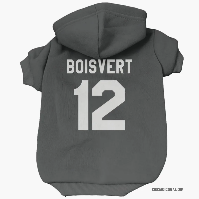 Sacha Boisvert  Black White Chicago Blackhawks  Cat & Dog Pet Hoodie