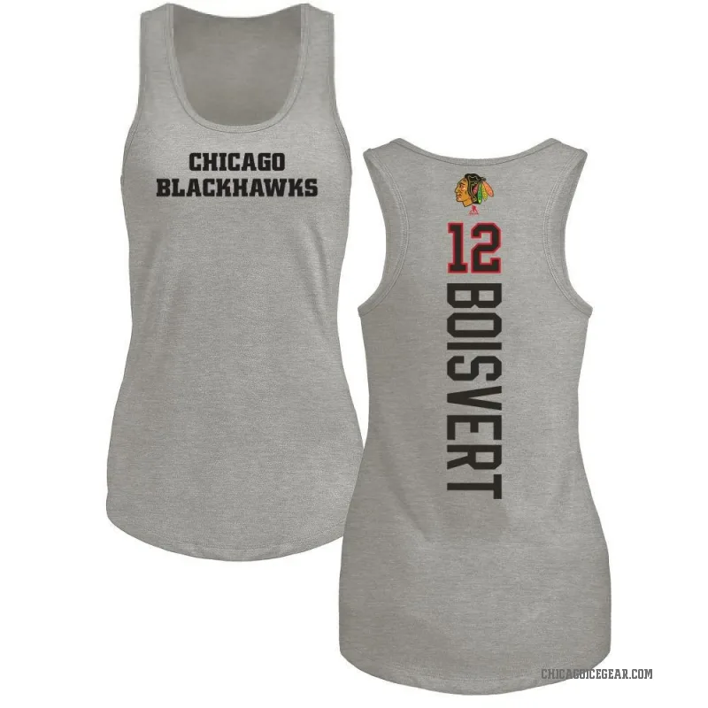 Sacha Boisvert Women's Ash Chicago Blackhawks Backer Tank Top -