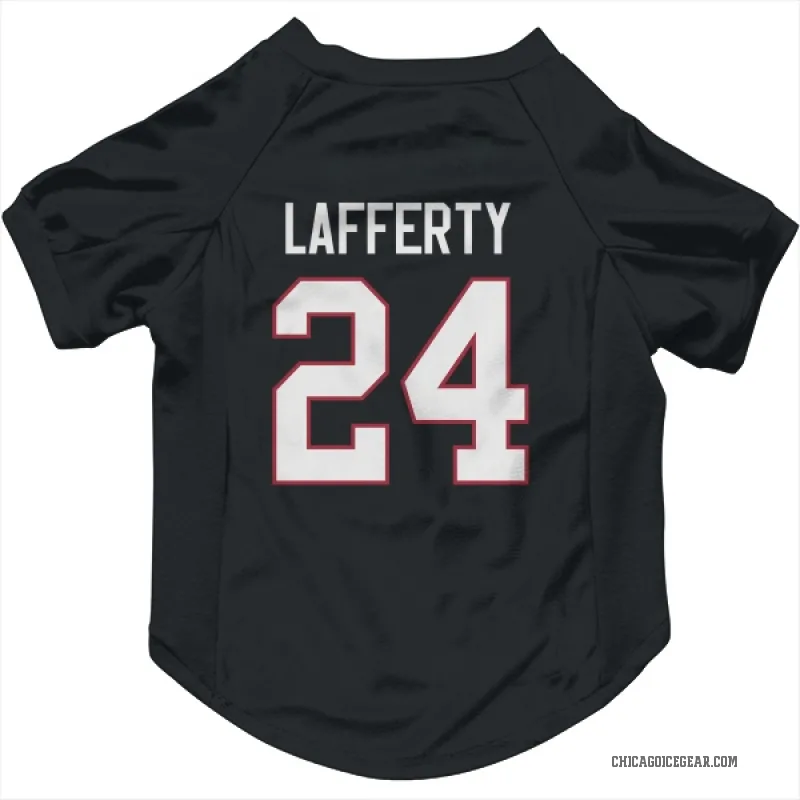 Sam Lafferty  Black Chicago Blackhawks  Cat & Dog Pet Jersey