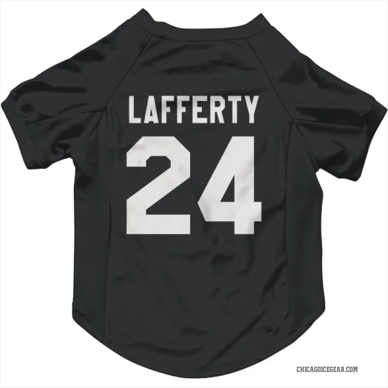Sam Lafferty  Black White Chicago Blackhawks  Cat & Dog Pet Jersey