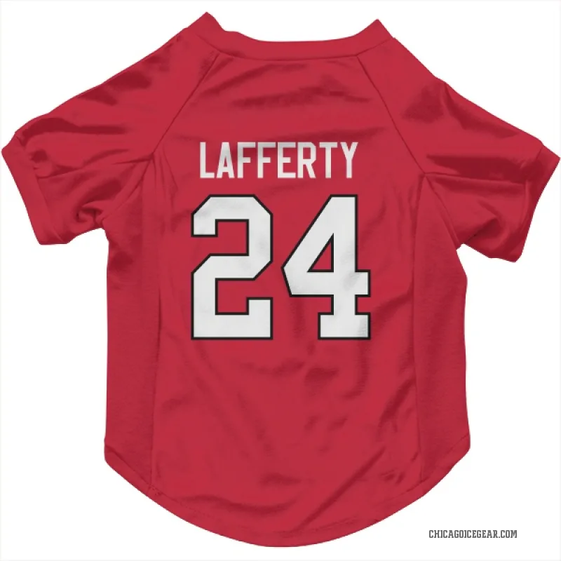 Sam Lafferty  Red Chicago Blackhawks  Cat & Dog Pet Jersey