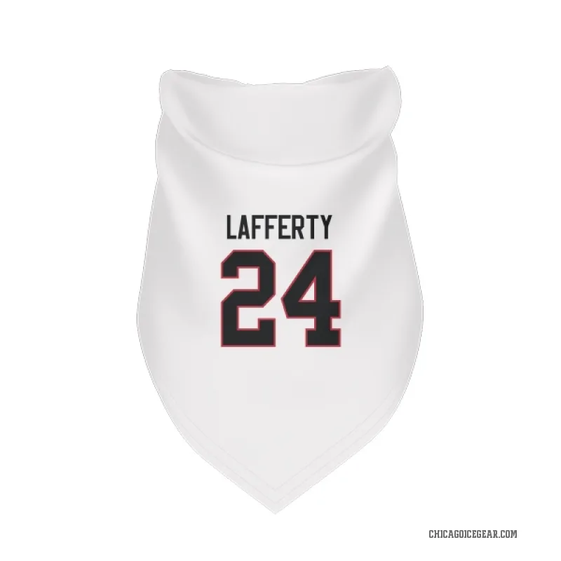 Sam Lafferty  White Chicago Blackhawks  Cat & Dog Pet Bandana