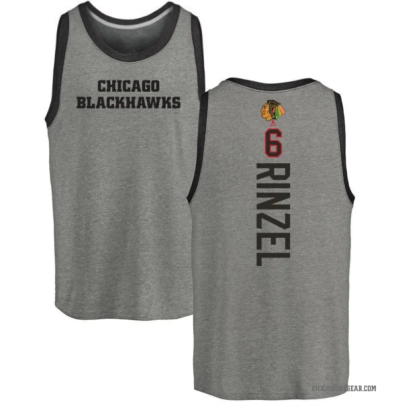 Sam Rinzel Youth Ash Chicago Blackhawks Backer Tank Top -