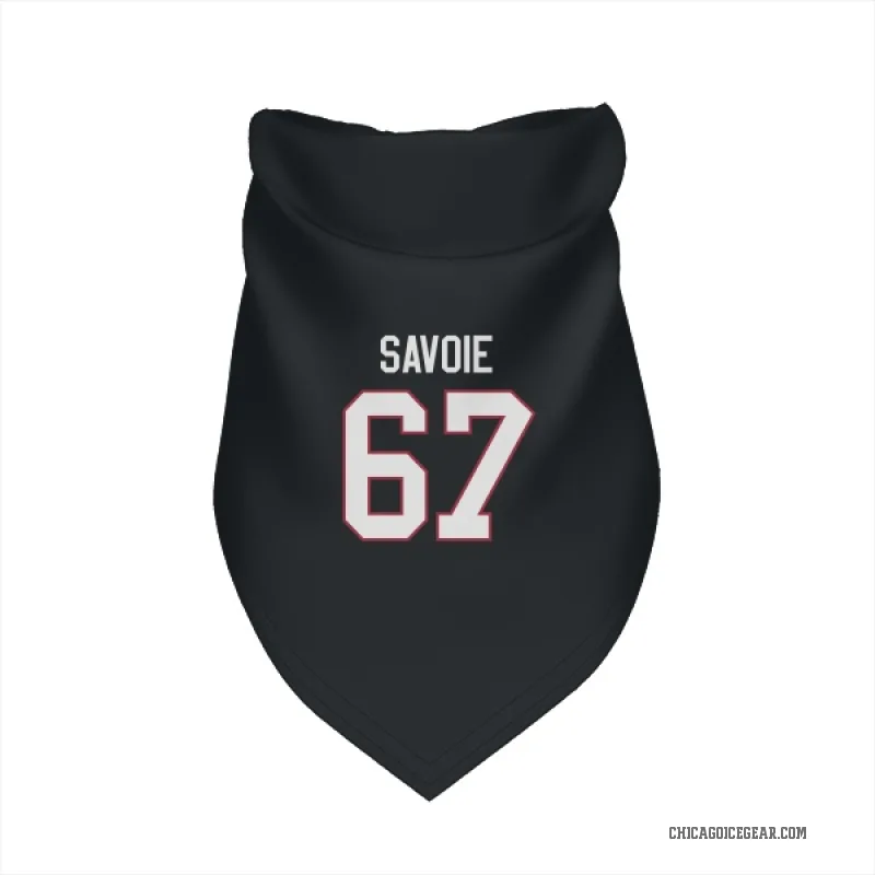 Samuel Savoie  Black Chicago Blackhawks  Cat & Dog Pet Bandana