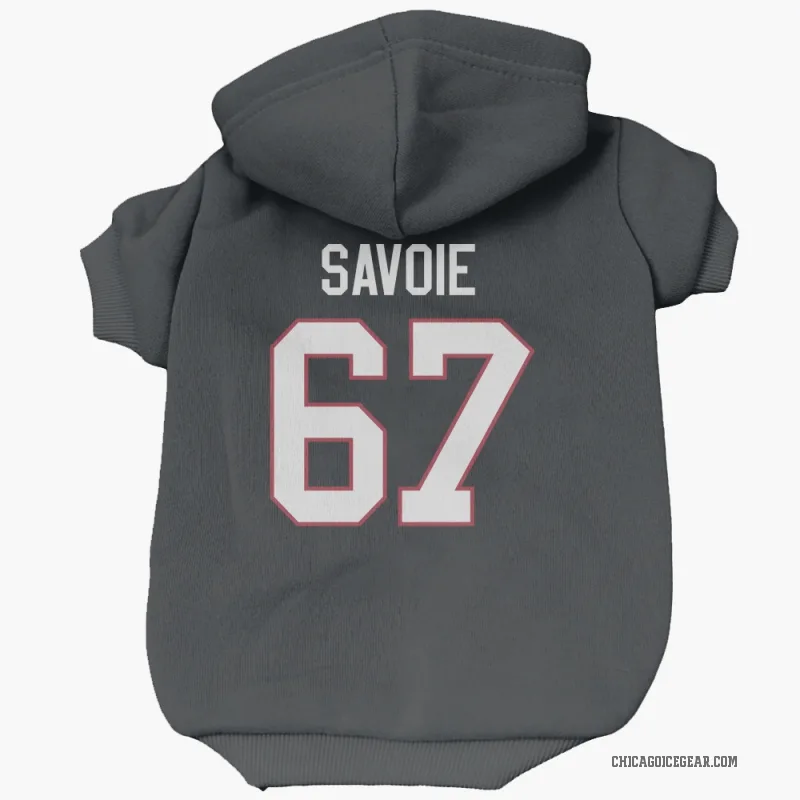 Samuel Savoie  Black Chicago Blackhawks  Cat & Dog Pet Hoodie