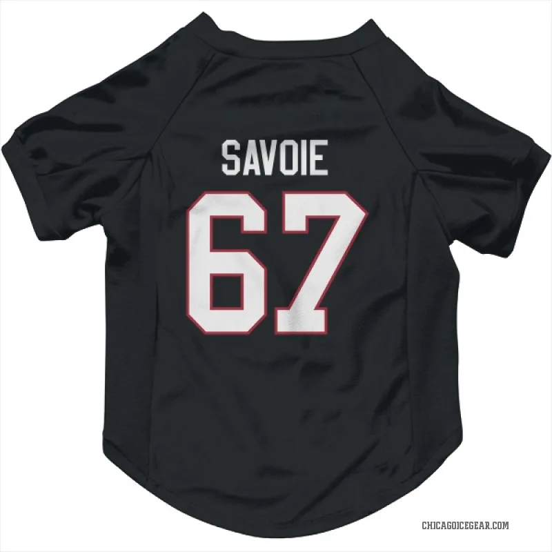 Samuel Savoie  Black Chicago Blackhawks  Cat & Dog Pet Jersey
