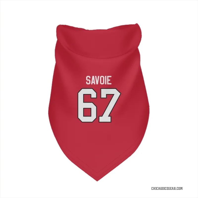 Samuel Savoie  Red Chicago Blackhawks  Cat & Dog Pet Bandana