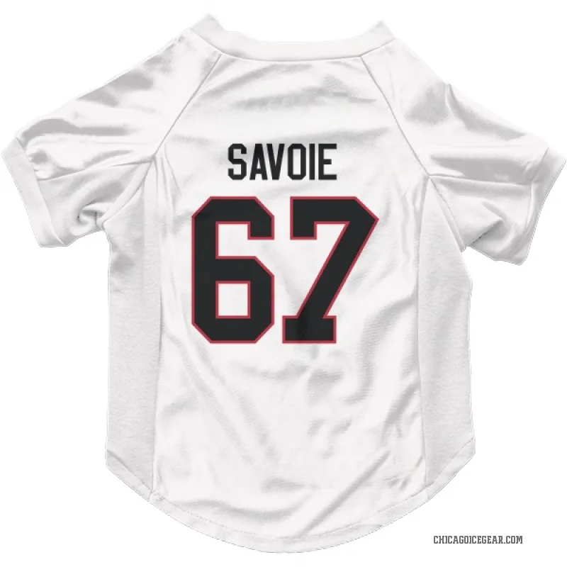 Samuel Savoie  White Chicago Blackhawks  Cat & Dog Pet Jersey