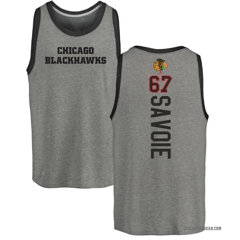 Samuel Savoie Youth Ash Chicago Blackhawks Backer Tank Top -