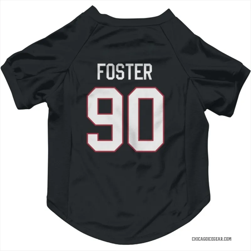 Scott Foster Black Chicago Blackhawks Cat & Dog Pet Jersey