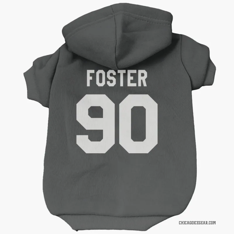 Scott Foster Black White Chicago Blackhawks Cat & Dog Pet Hoodie