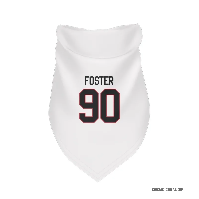 Scott Foster  White Chicago Blackhawks  Cat & Dog Pet Bandana