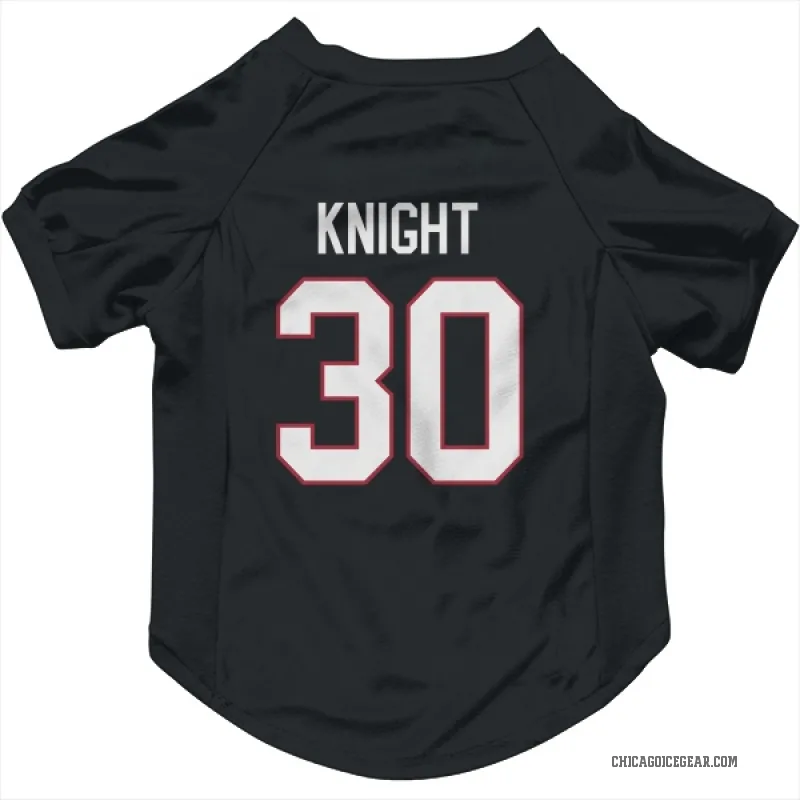 Spencer Knight  Black Chicago Blackhawks  Cat & Dog Pet Jersey
