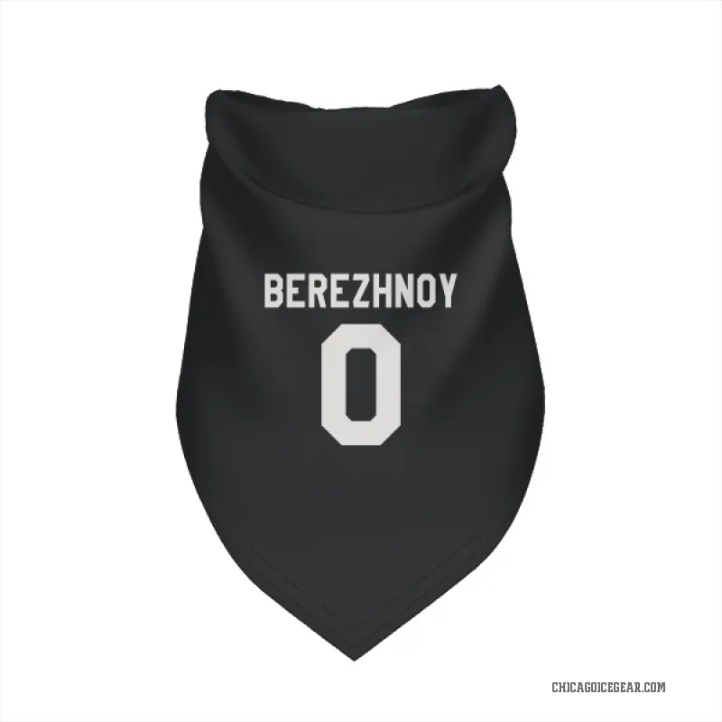 Stanislav Berezhnoy  Black White Chicago Blackhawks  Cat & Dog Pet Bandana