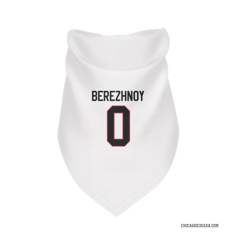 Stanislav Berezhnoy  White Chicago Blackhawks  Cat & Dog Pet Bandana
