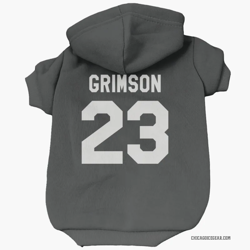 Stu Grimson  Black White Chicago Blackhawks  Cat & Dog Pet Hoodie