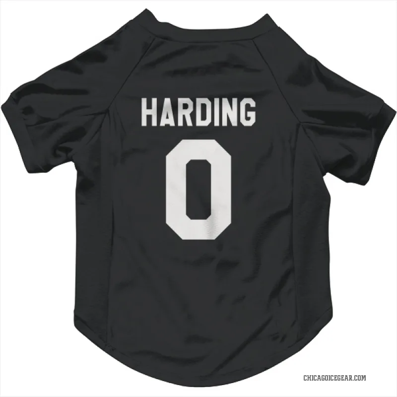 Taige Harding  Black White Chicago Blackhawks  Cat & Dog Pet Jersey