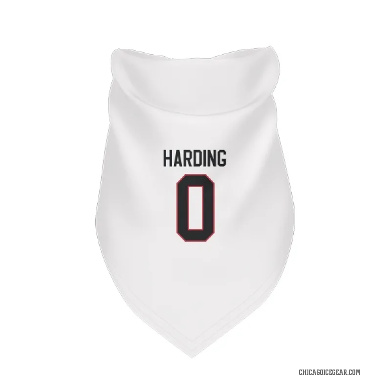 Taige Harding  White Chicago Blackhawks  Cat & Dog Pet Bandana