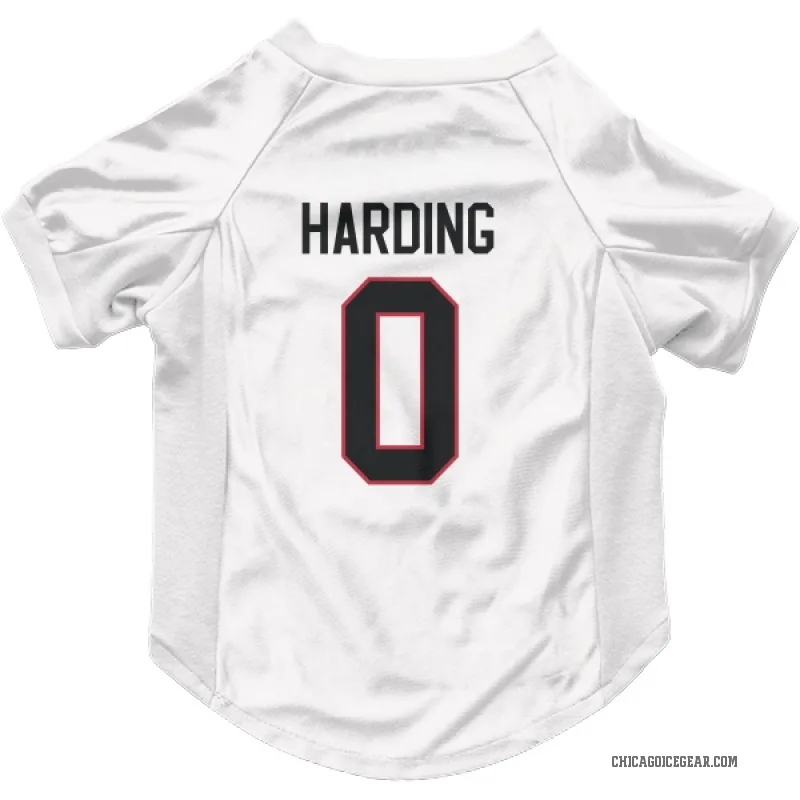 Taige Harding  White Chicago Blackhawks  Cat & Dog Pet Jersey