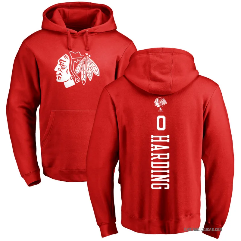 Taige Harding Youth Red Chicago Blackhawks Branded One Color Backer Pullover Hoodie