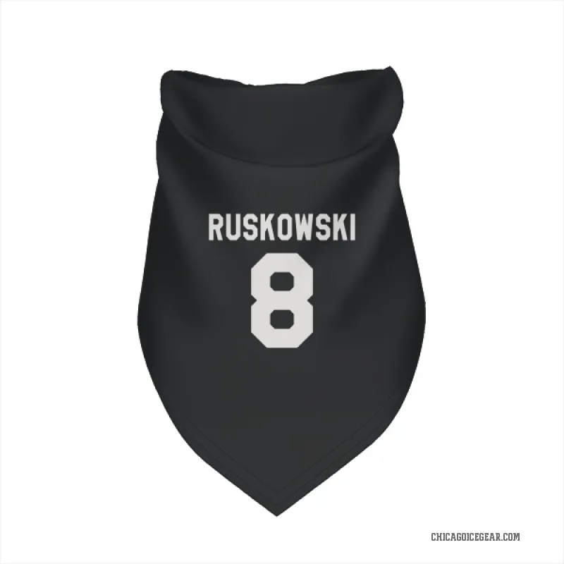 Terry Ruskowski  Black White Chicago Blackhawks  Cat & Dog Pet Bandana