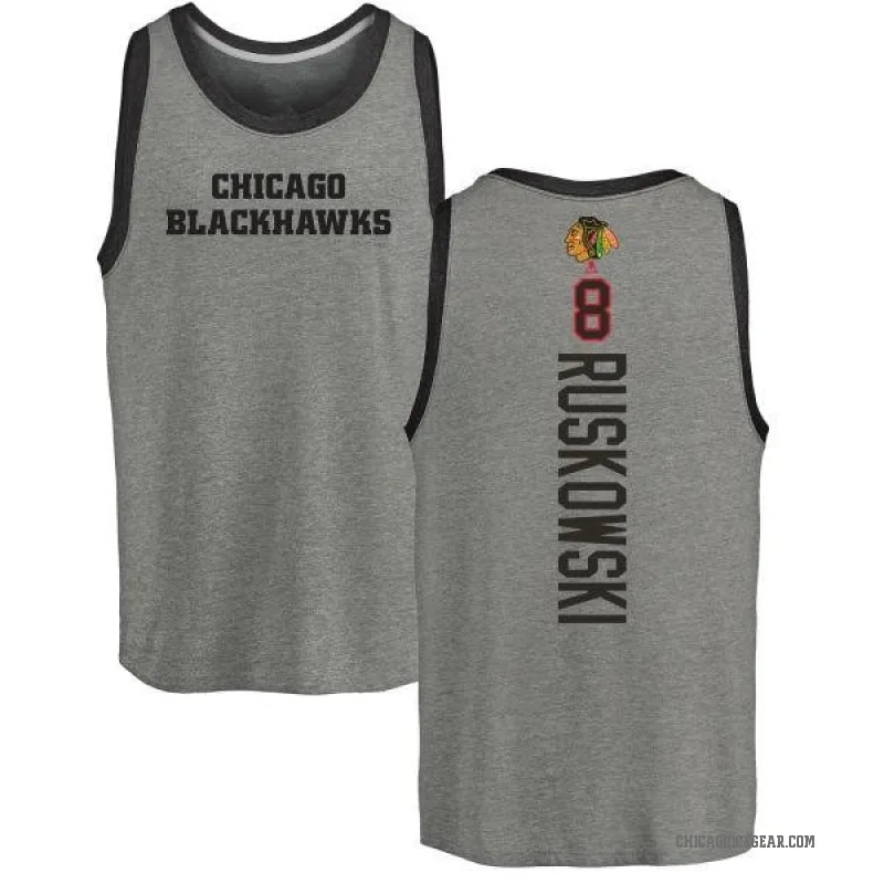 Terry Ruskowski Men's Ash Chicago Blackhawks Backer Tank Top -